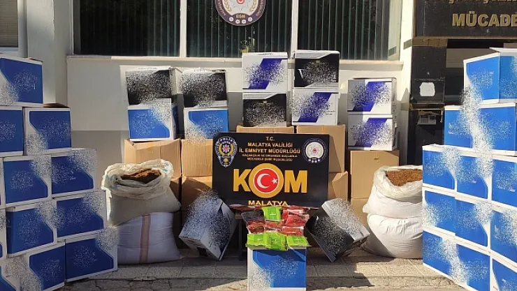 Malatya'da kaçak sigara operasyonu