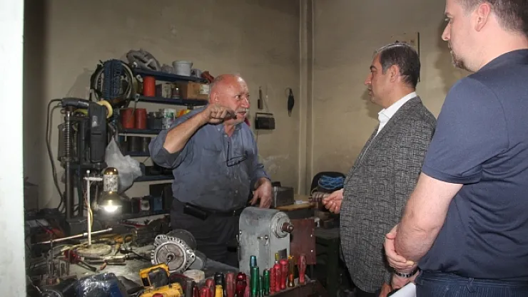 MTSO Başkan adayı Baştürk'ten esnaf ziyareti