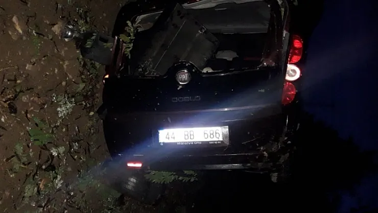 Yağmur kazaya yol açtı, kayan araç takla attı: 1 yaralı