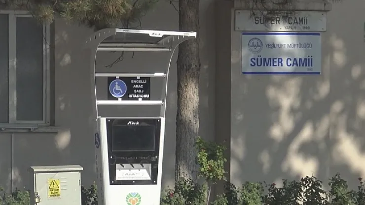 5 yeni engeli araç şarj istasyonu kuruldu