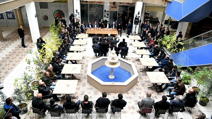 Başkan Gürkan, esnaflarla bir araya geldi