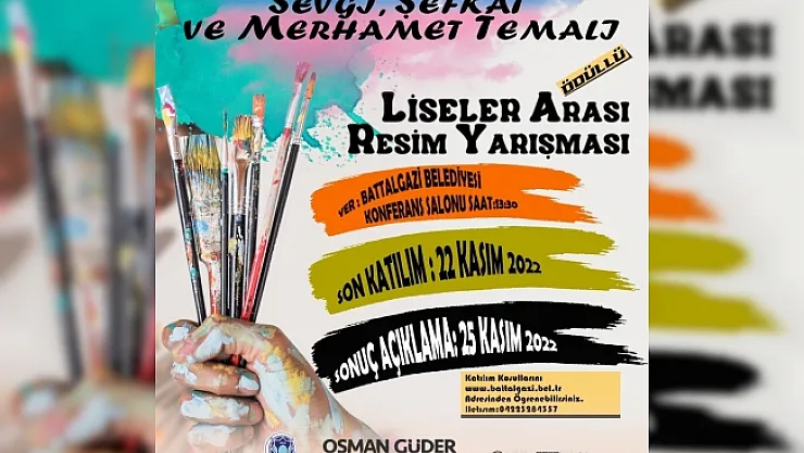 Battalgazi'de ödüllü resim yarışması