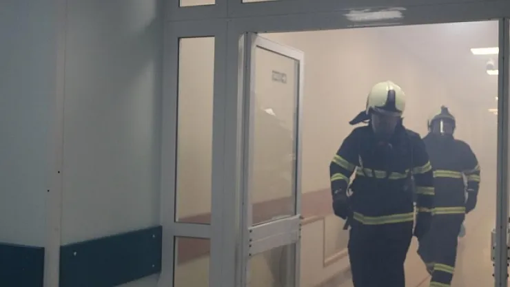 TÖTM'de gerçeği aratmayan yangın tatbikatı