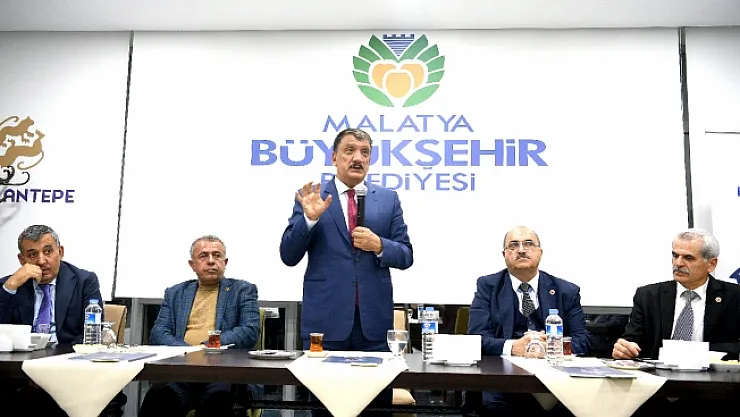 Gürkan, Battalgazi ilçesi muhtarlarıyla bir araya geldi