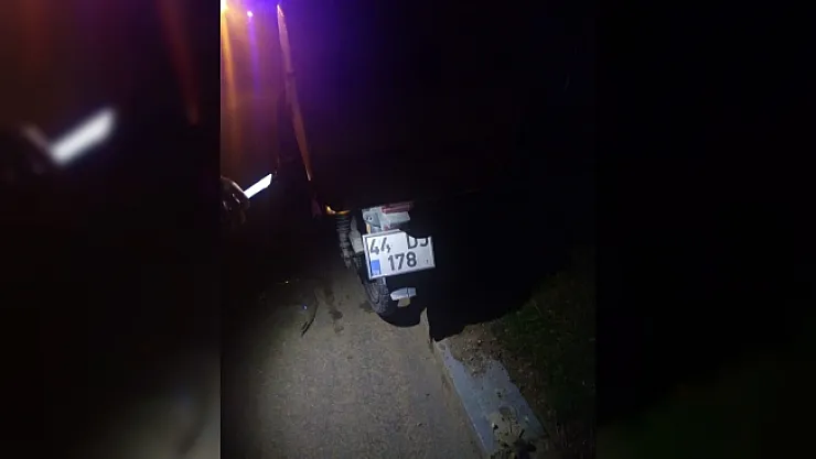 Kanalizasyon çukuruna düşen motosikletin sürücüsü ağır yaralandı