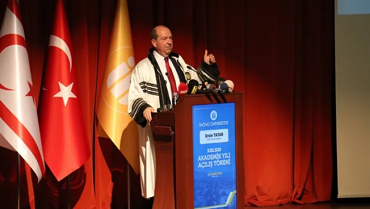 KKTC Cumhurbaşkanı Tatar: Resmen çarpışıyoruz, çünkü karşımızdakiler haydut