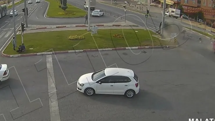 Malatya'daki kazalar KGYS kameralarına yansıdı
