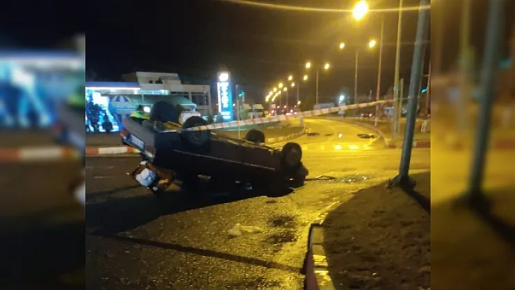 Malatya'da otomobil takla attı: 1 yaralı