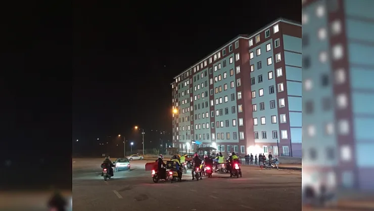 Motokuryeler kaza kurbanı Berker için korna çaldı