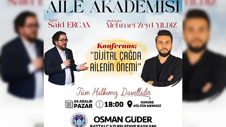 Yazar Ercan, 4 Aralık'ta Battalgazililerle buluşacak