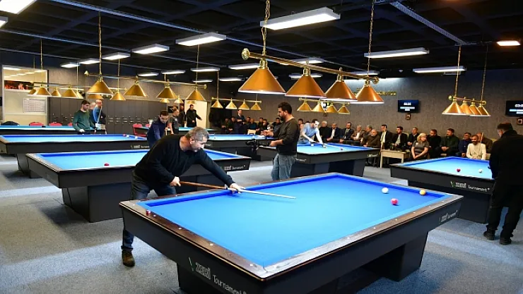 Yeşilyurt'ta 1.Ödüllü Üç Bant Bilardo Turnuvası heyecanı