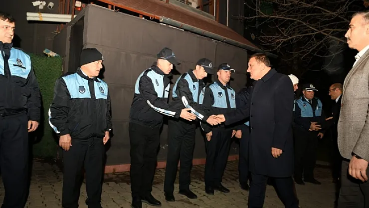 Gürkan'dan yeni yıla görevi başında giren personellere ziyaret