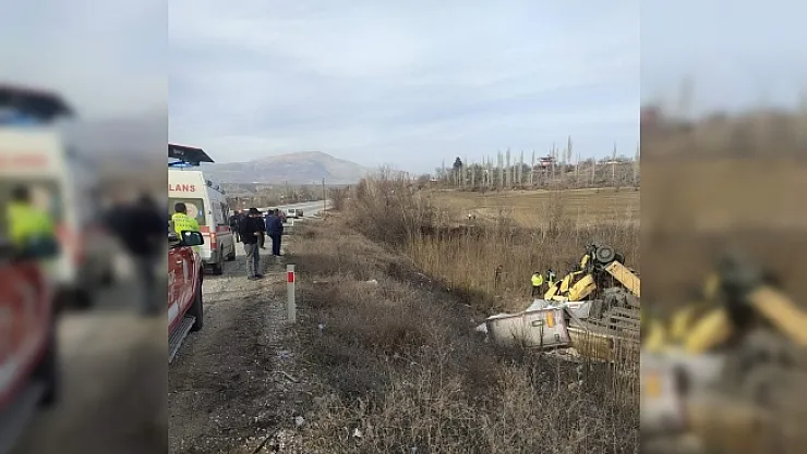 Tır takla attı: 1 yaralı