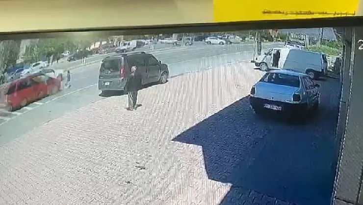 Kaza anı kameraya yansıdı