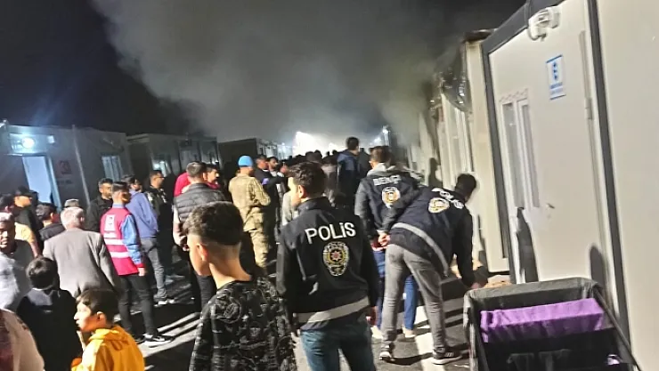 Malatya'daki konteyner yangını ucuz atlatıldı