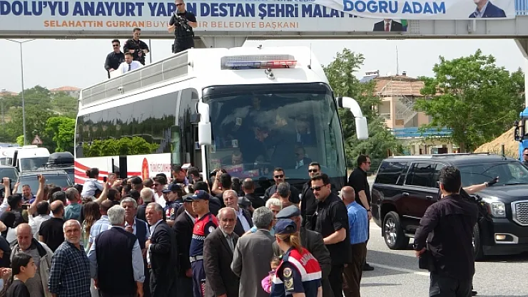 Cumhurbaşkanı Erdoğan'a Malatya 'da sevgi seli