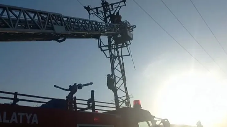 Yüksek gerilim hattında akıma kapılarak yaralandı
