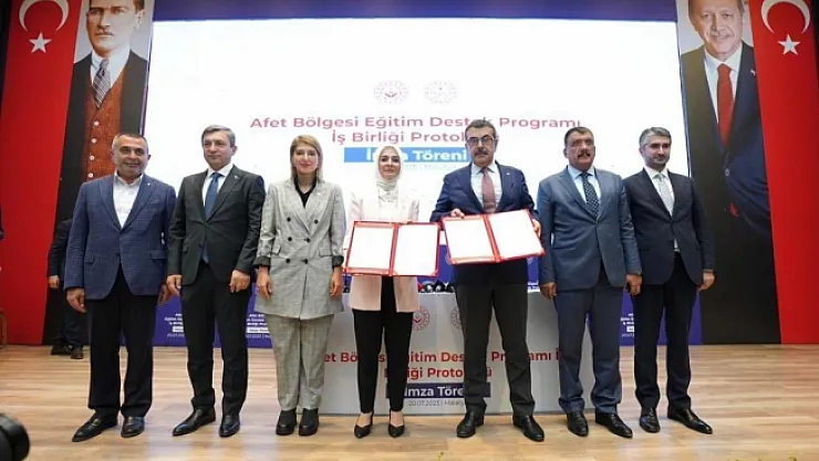 İki bakanlık arasında deprem bölgesi için iş birliği protokolü imzalandı