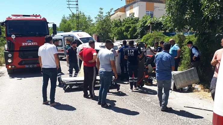 Kontrolden çıkan otomobil takla attı: 1 yaralı