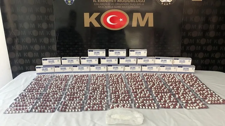 Malatya'da çok sayıda uyuşturucu hap ele geçirildi