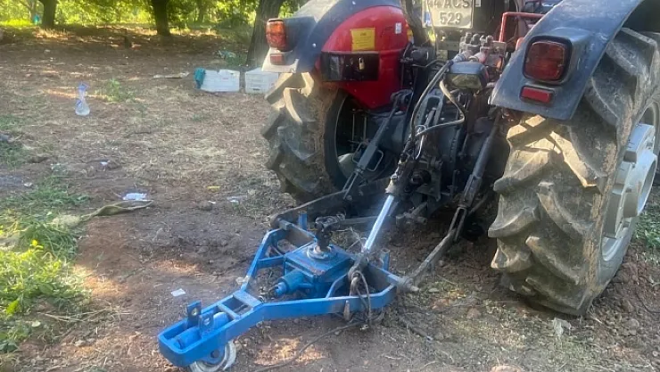 Kayısı silkelerken traktörün arasında kalarak can verdi