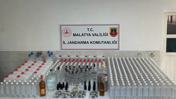 Malatya'da 930 litre kaçak alkol ele geçirildi