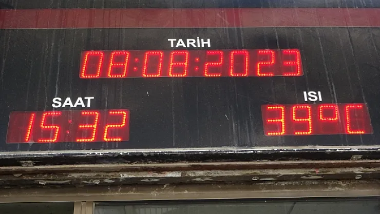 Malatya'da termometreler 39 dereceyi gördü