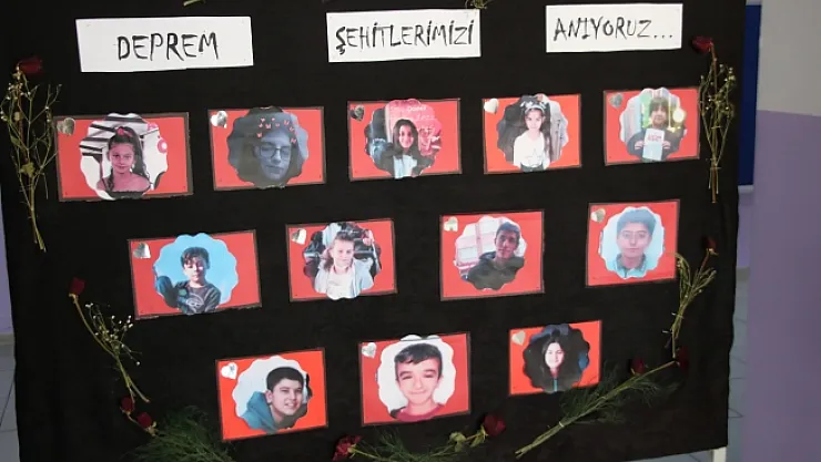 Depremde hayatını kaybeden öğrenciler unutulmadı