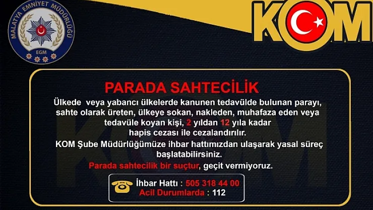 Polisten vatandaşlara 'Afişli' uyarı