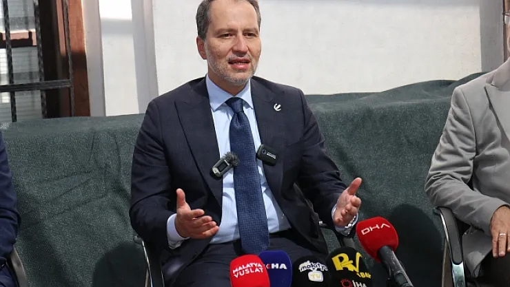 YRP Genel Başkanı Erbakan deprem bölgesi Malatya'da