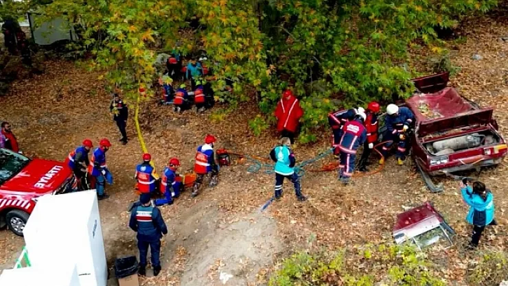 Malatya UMKE'den nefes kesen tatbikat