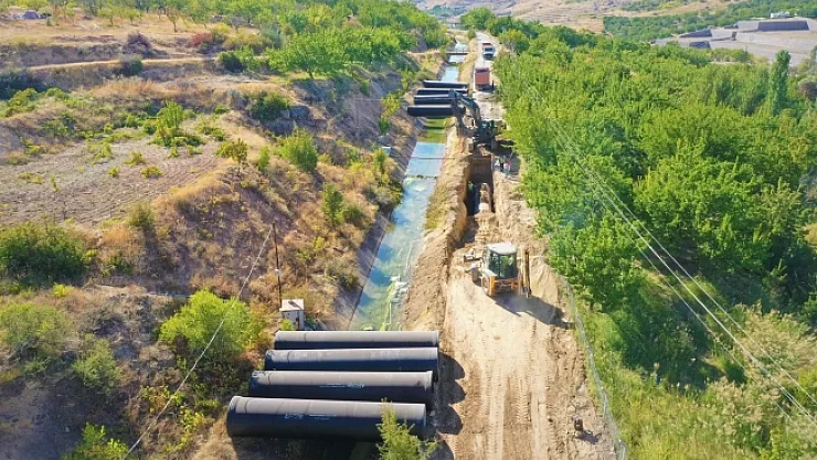 Malatya İçmesuyu isale hattında çalışmalar devam ediyor