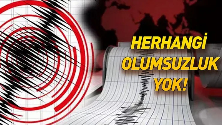 &quotHerhangi bir olumsuzluk yok!"