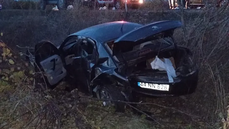 Kontrolden çıkan araç şarampole devrildi: 1 yaralı