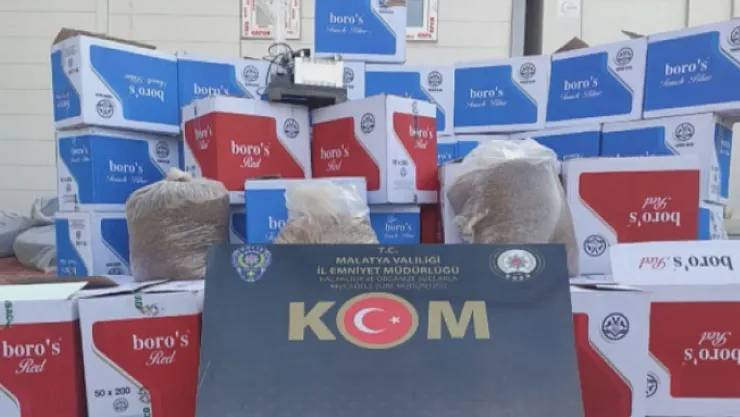 Malatya polisinden kaçak sigara operasyonu