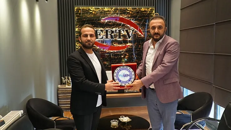 TVSEN Genel Başkanı Evliyaoğlu'undan ERTV'ye destek ziyareti