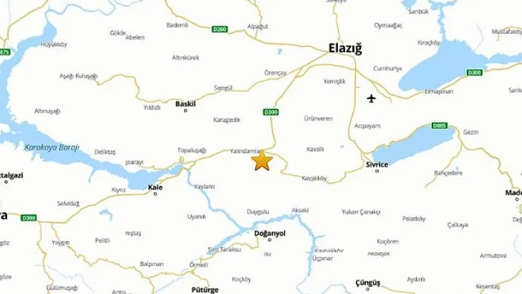 Elazığ'da deprem!