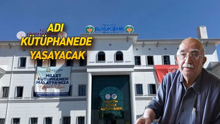 Celal Yalvaç'ın adı kütüphane de yaşayacak