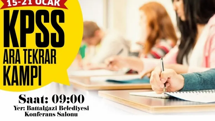 KPSS'ye hazırlanan adaylar için ücretsiz kamp düzenlenecek