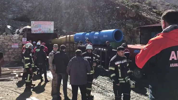 Elazığ'da maden ocağında göçük: 2 işçi kurtarıldı, 2 işçi göçük altında