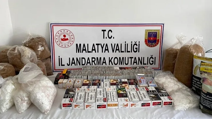 Malatya'da jandarmadan kaçak tütün operasyonu