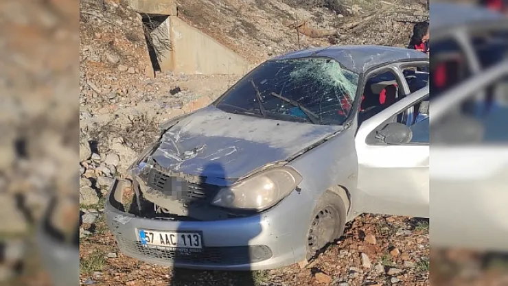 Otomobil şarampole uçtu: 4 yaralı