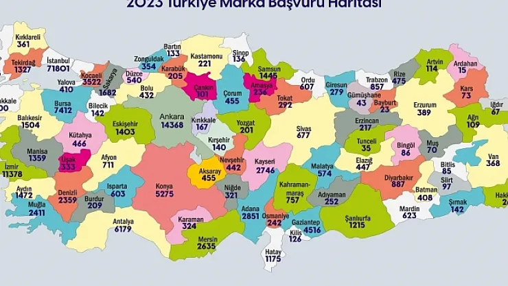Bir yılda 16 bin 433 patent başvurusu yapıldı