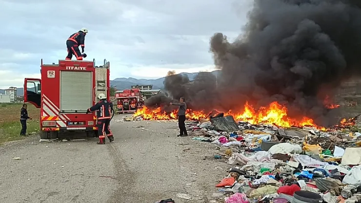 Hurdacılar sitesinde korkutan yangın