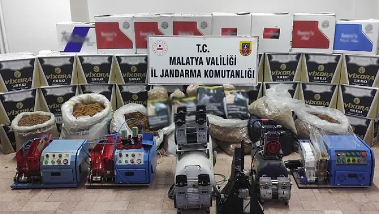 Jandarmadan kaçak sigara operasyonu
