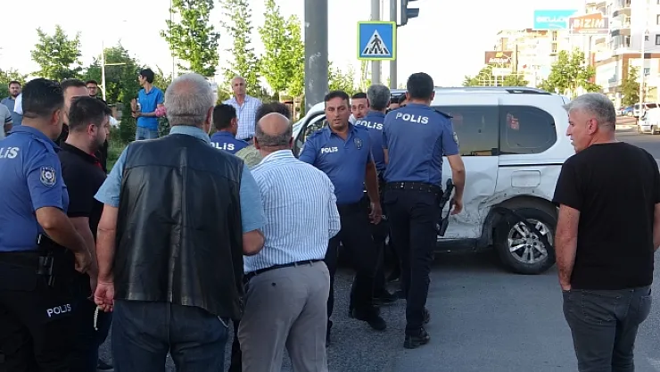 Kaza sonrası tartışma çıktı! Polis müdahale etti