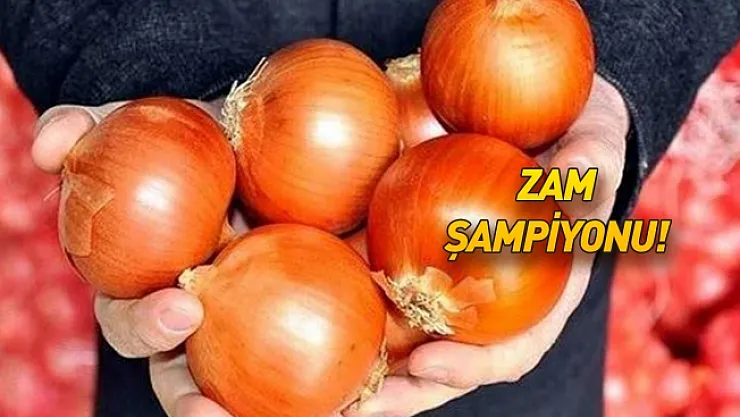 Markette fiyatı en fazla artan ürün kuru soğan oldu