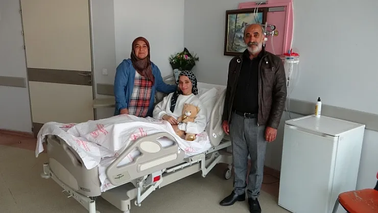 Milli sporcu Rabia Topuz taburcu oldu