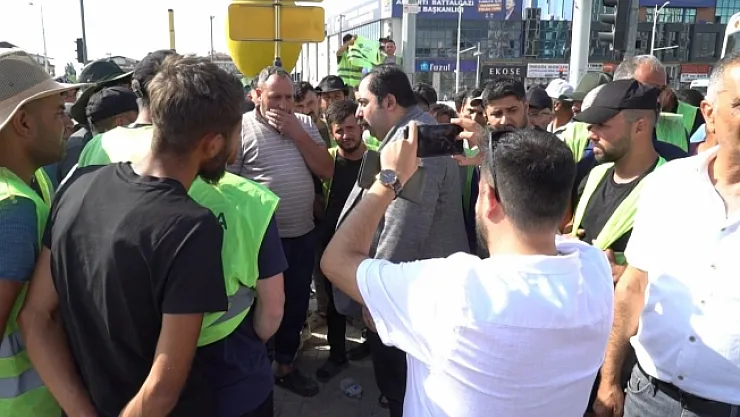 CHP İl Başkanı Yıldız, işçilerin eylemine destek verdi