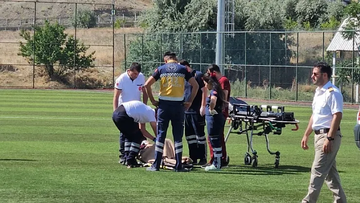 İmdadına ambulans helikopter yetişti